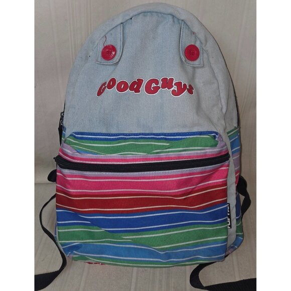 New Good Guys Backpack Chucky Reversible Horror Movie FLIP PAK - Picture 2 of 9